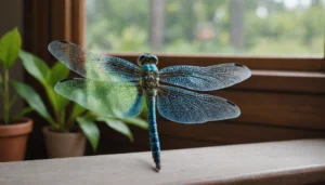 libellule dans la maison